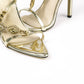Elegante puntige neus hoge hakken versierd met rhinestones