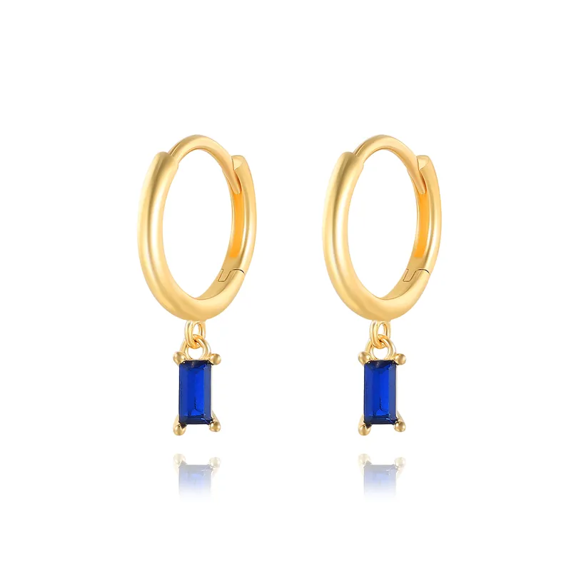 Chic et Élégantes Boucles d'Oreilles Carrées avec Zircone - Lauren