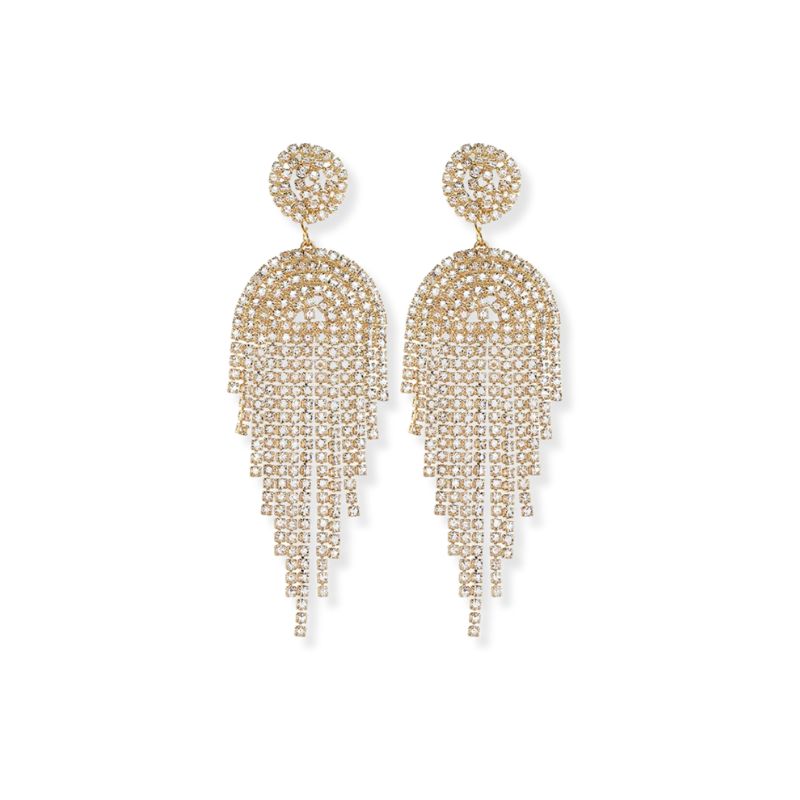 Oorbellen met Strass en Kwastjes - Malia