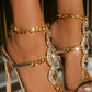 Elegante puntige neus hoge hakken versierd met rhinestones