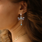 Stijlvolle Zilveren Dragonfly Oorbellen met Elegante Snede