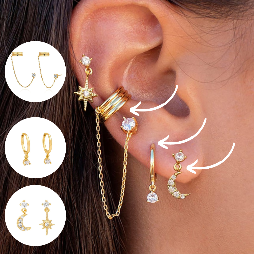 Chic Boho Oorbellen Set - Kiki voor een Trendy en Unieke Look