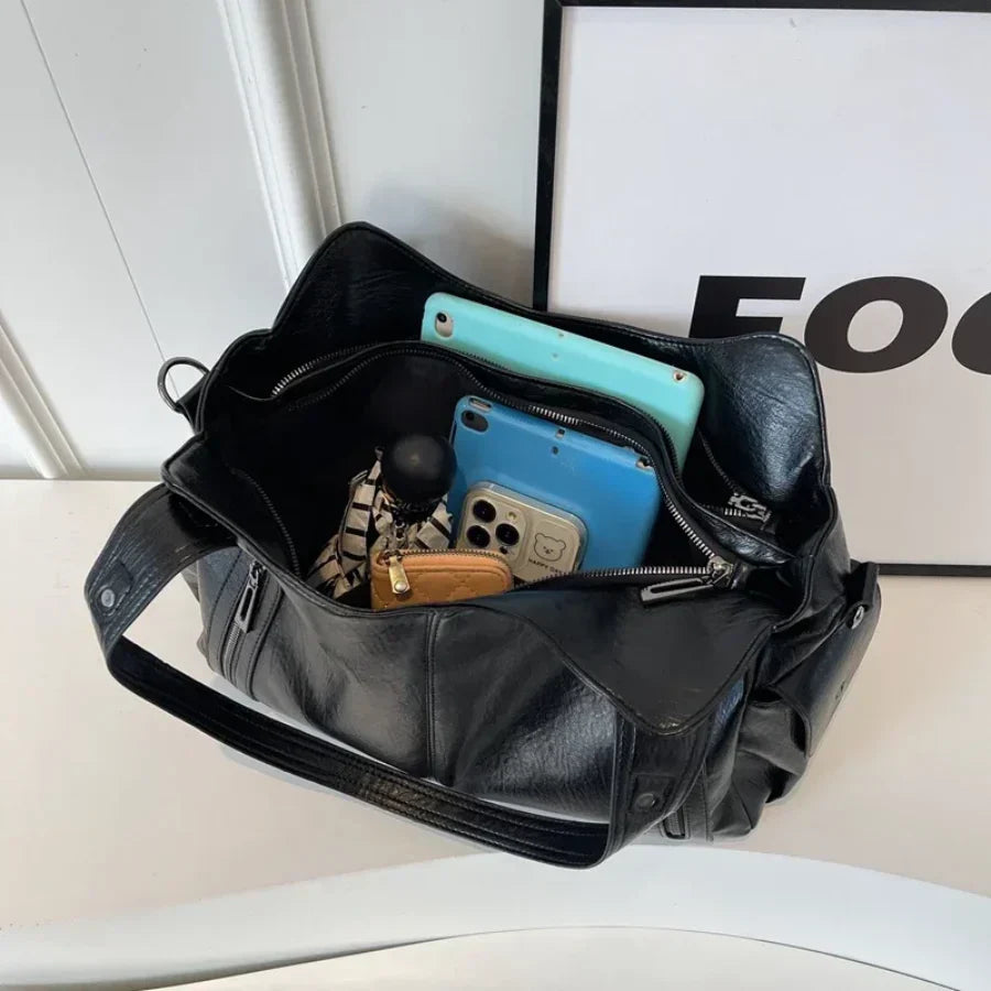 UrbanTote™ | Grote PU-Leren Damestas Met Meerdere Vakken En Afneembare Schouderband