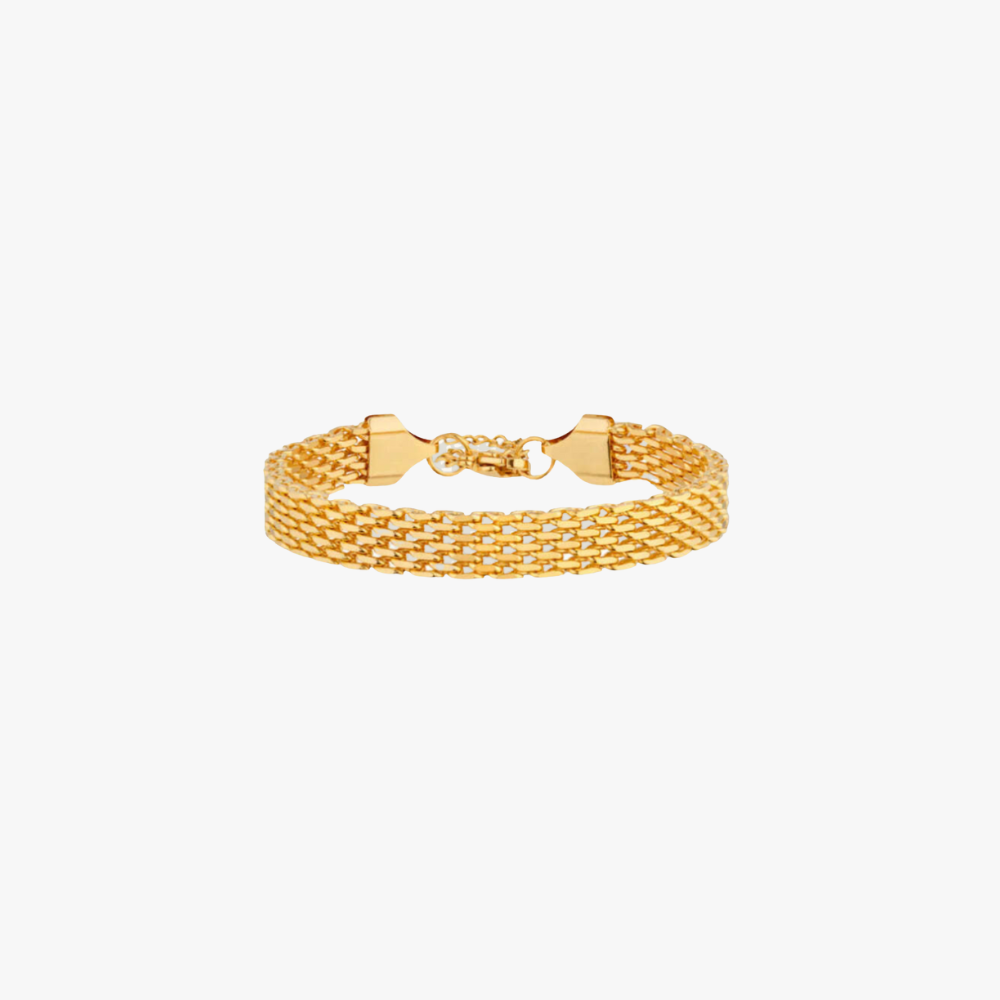 Stijlvolle mesharmband met modern design