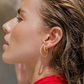 Elegante Zeshoekige Hoop Oorbellen Goud - Eva