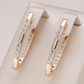Gouden Zirkonia Elegantie Oorbellen | Goud
