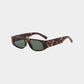 Modieuze leopardprint zonnebril