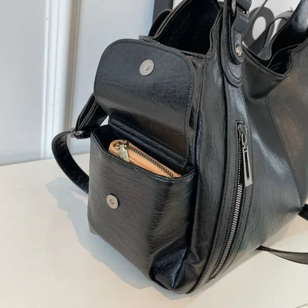 UrbanTote™ | Grote PU-Leren Damestas Met Meerdere Vakken En Afneembare Schouderband
