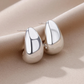 Dikke Druppel Stud Oorbellen - Stijlvol en Trendy Chelsea Design