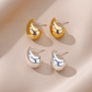 Dikke Druppel Stud Oorbellen - Stijlvol en Trendy Chelsea Design