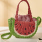 Schattige feestdagenfruit-geweven tas