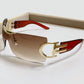 Sleek Rimless Sunglasses for a Stylish Look