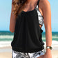 Tankini Set voor Dames – Losse Pasvorm – Ademend Stof – Bescheidde Bedekking – Tweedelige Set