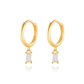 Chic et Élégantes Boucles d'Oreilles Carrées avec Zircone - Lauren