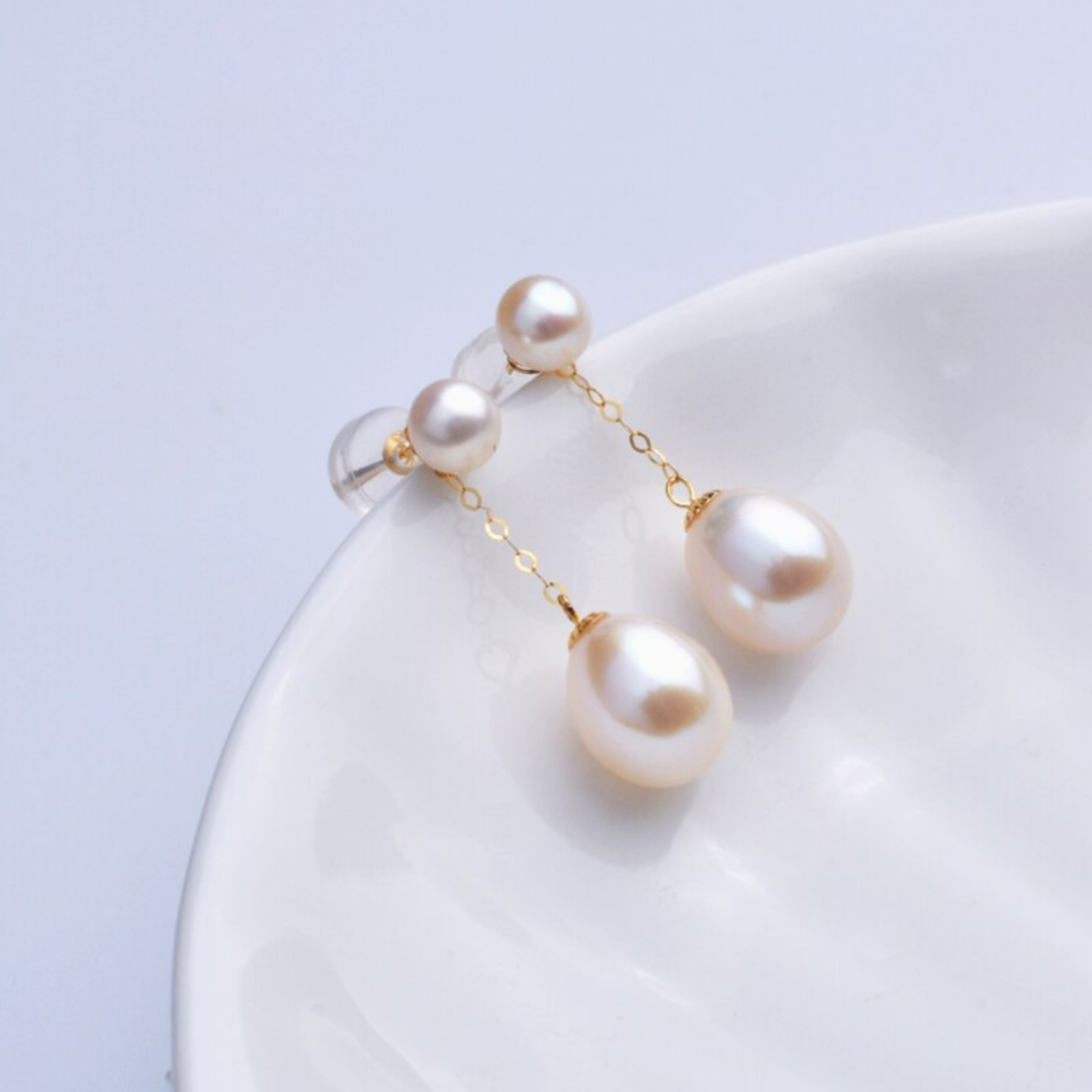 Luxueuze Elegante Pareloorbellen | Goudkleurig Design