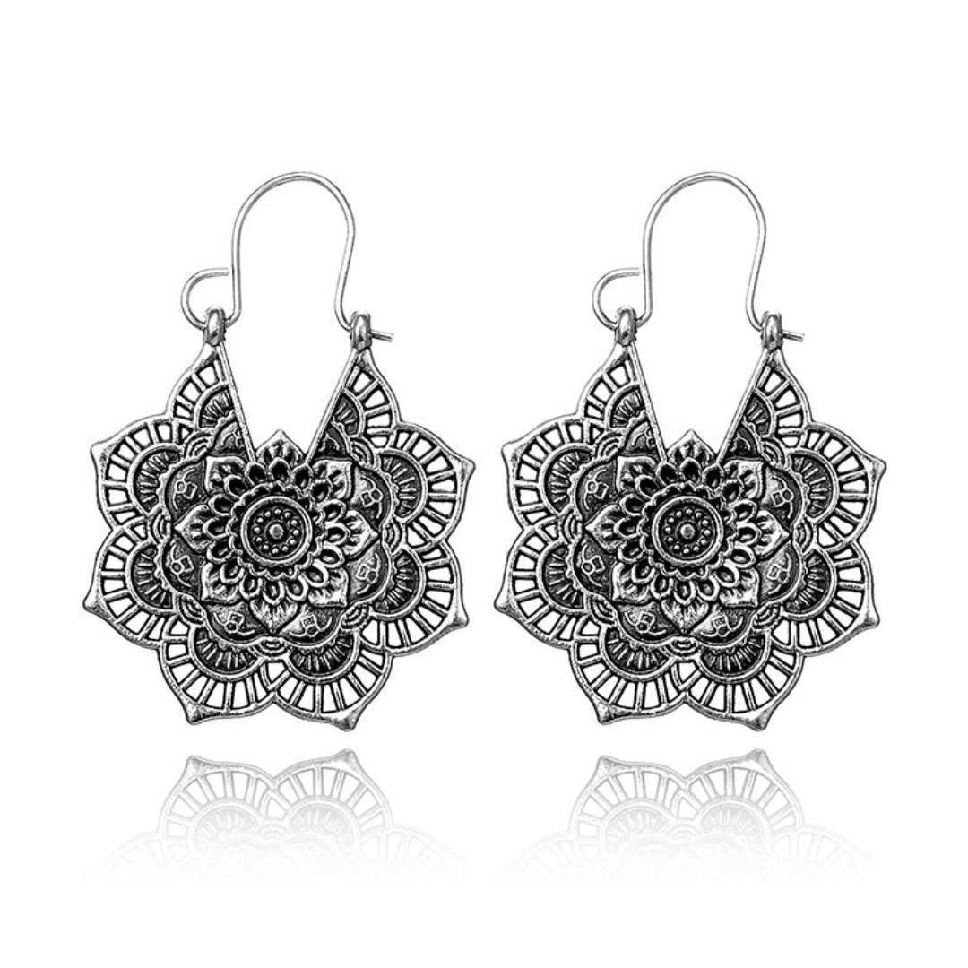 Lotus Mandala Oorbellen | Goud
