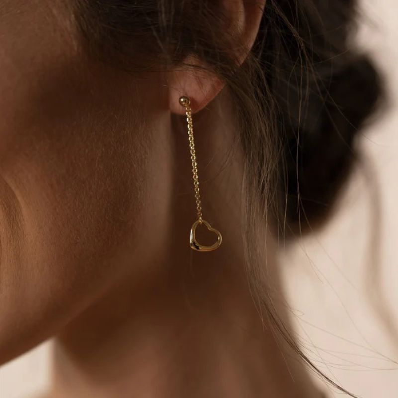Gouden Hartjes Oorbellen - Sofi
