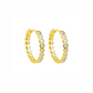 Elegante Zeshoekige Hoop Oorbellen Goud - Eva