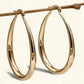 Bolle Gouden Hoepel Oorbellen – Vintage Look & Waterbestendig