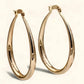 Bolle Gouden Hoepel Oorbellen – Vintage Look & Waterbestendig