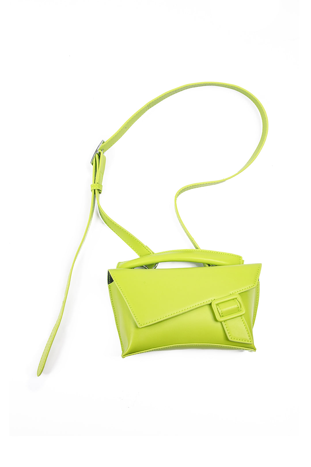 Chic Metallic Nepenleren Vierkante Crossbody Schoudertas
