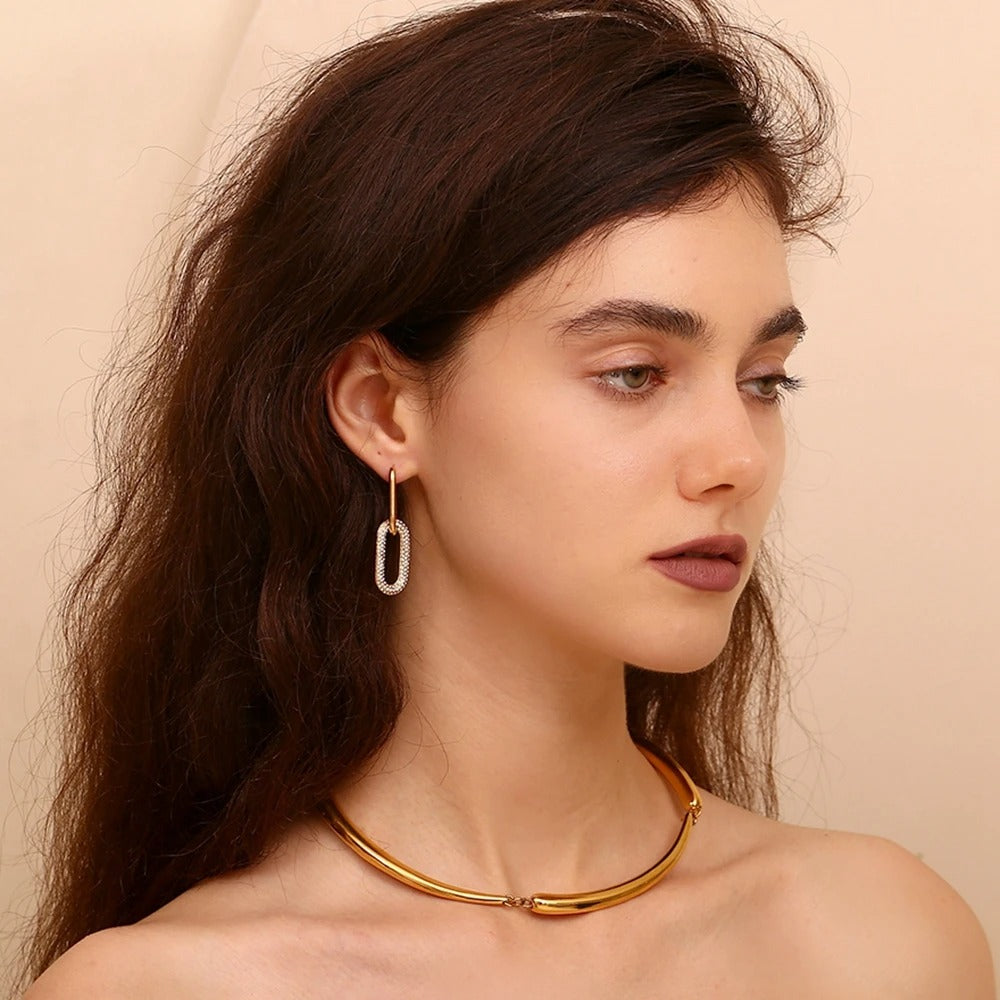 Elegante Vierkante Oorbellen met Strakke Afwerking - Sisi