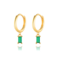 Chic et Élégantes Boucles d'Oreilles Carrées avec Zircone - Lauren