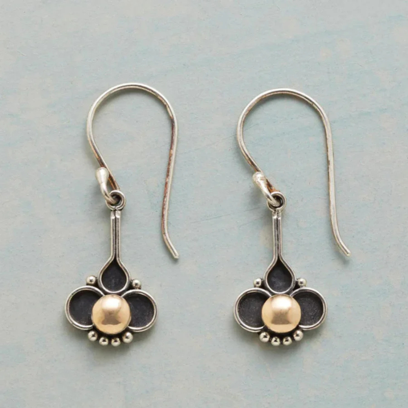 Chic Boho Klaver Parel Oorbellen - Elegante Sil Design