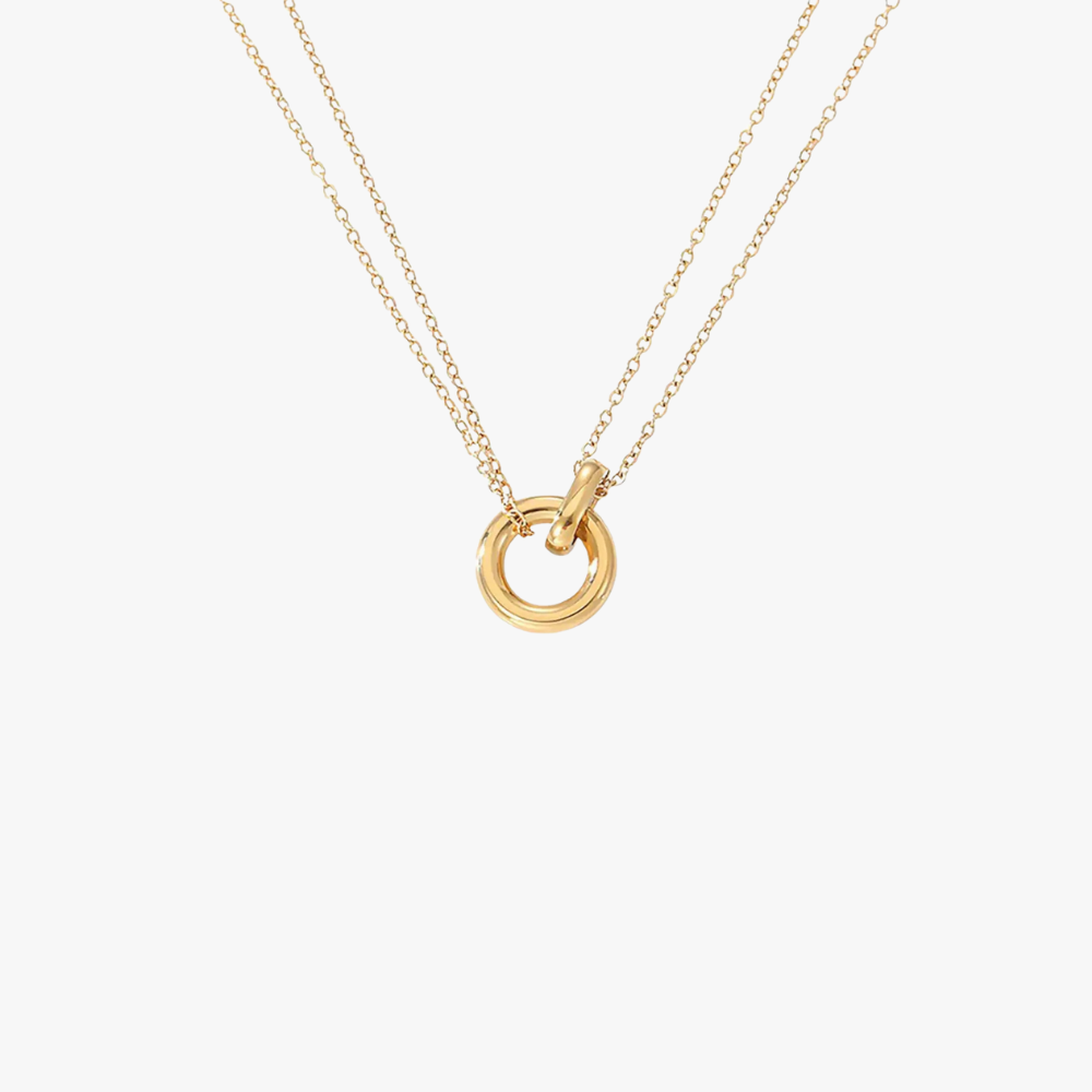 Stijlvolle ketting met elegant ring - een unieke toevoeging aan je garderobe