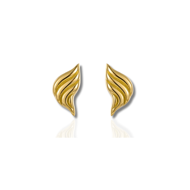 Elegante Engelenvleugel Oorbellen met Haarvlagje voor een Verfijnde Look