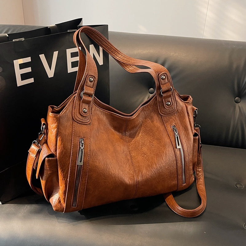 UrbanTote™ | Grote PU-Leren Damestas Met Meerdere Vakken En Afneembare Schouderband