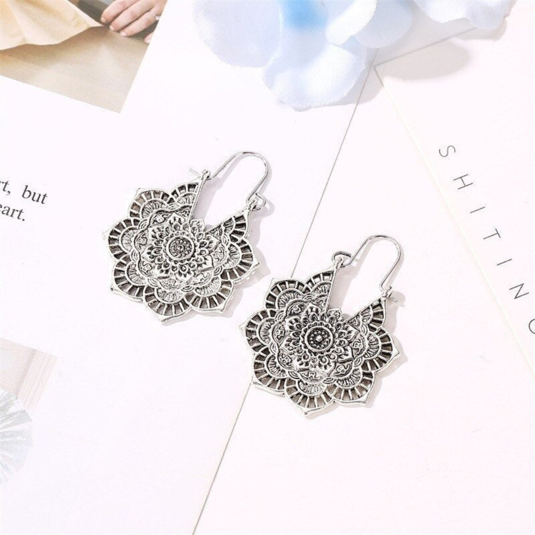 Lotus Mandala Oorbellen | Goud