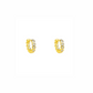 Elegante Zeshoekige Hoop Oorbellen Goud - Eva