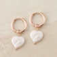 Hart Parel Vintage Hoepel Oorbellen - Bella