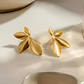 Elegante Gouden Blad Oorbellen - Natuurlijke Luxe Essentie