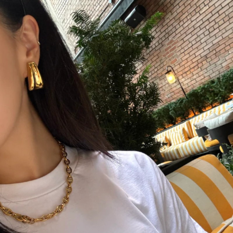 Stijlvolle Elegante Gouden Oorbellen Set - Mira voor een Luxe Look