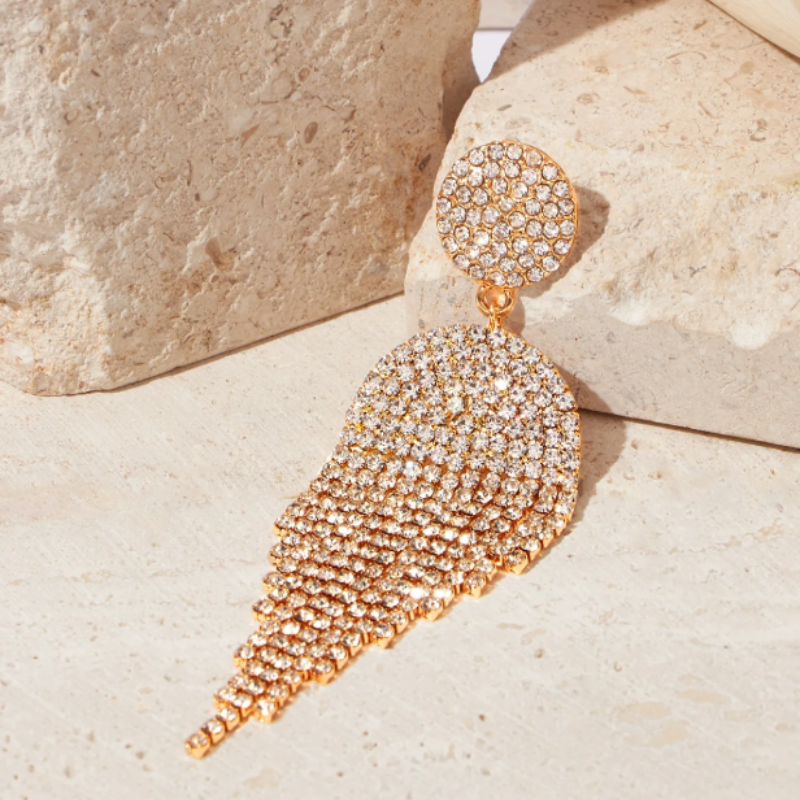 Oorbellen met Strass en Kwastjes - Malia