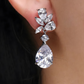 Sophia Elegante Zilveren Zirconia Dangle Oorbellen - Mooi en Chique Accessoire