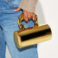 Glanzende Metalen Handtas voor Een Chic Stijl