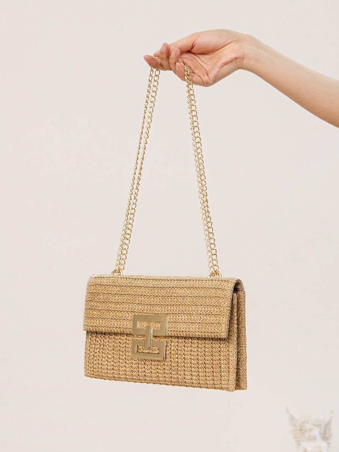 Chic geweven raffia strozak voor stijlvolle gelegenheden