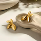 Elegante Gouden Blad Oorbellen - Natuurlijke Luxe Essentie