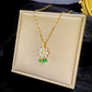 Zirkoon Zonnebloem Ketting - Elegante Scarlett Halsketting met Zonbloemontwerp