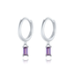 Chic et Élégantes Boucles d'Oreilles Carrées avec Zircone - Lauren