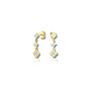 Gouden Bloem Charms Dangle Oorbellen - Jennifer