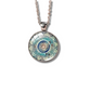 Elegant Vintage Blauwe Mandala Ketting - Mouri voor Tijdloze Stijl