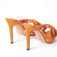 Elegante slingback met hoge hakken en strikje