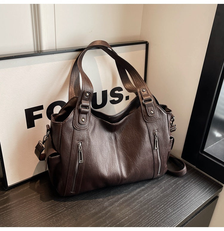 UrbanTote™ | Grote PU-Leren Damestas Met Meerdere Vakken En Afneembare Schouderband