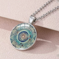 Elegant Vintage Blauwe Mandala Ketting - Mouri voor Tijdloze Stijl