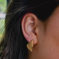 Elegante Engelenvleugel Oorbellen met Haarvlagje voor een Verfijnde Look