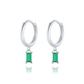 Chic et Élégantes Boucles d'Oreilles Carrées avec Zircone - Lauren